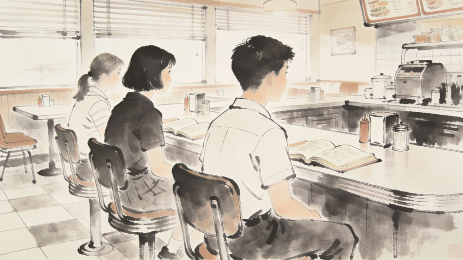Lunch counter sit in