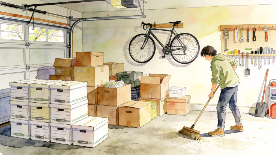 Spring cleaning the garage