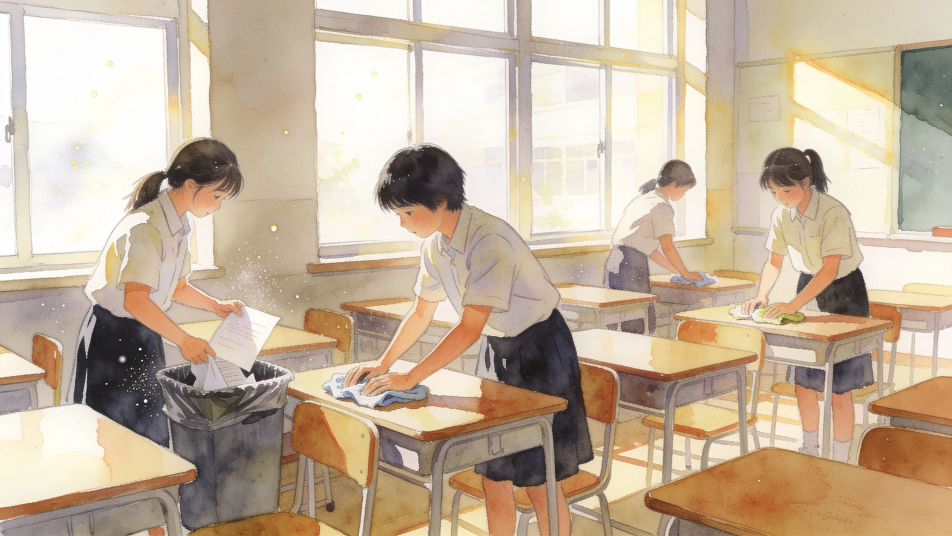 Clean classroom