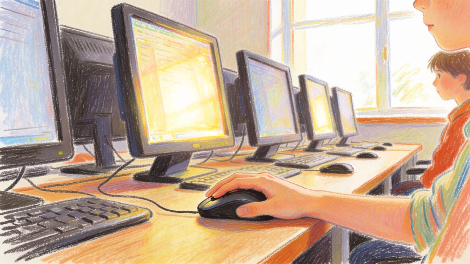 Computer class desk