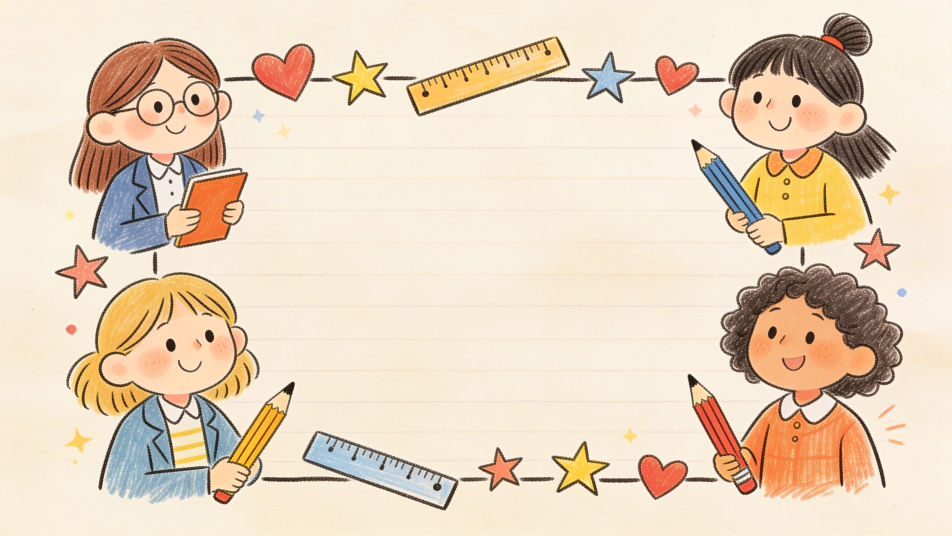 Doodle border for a note