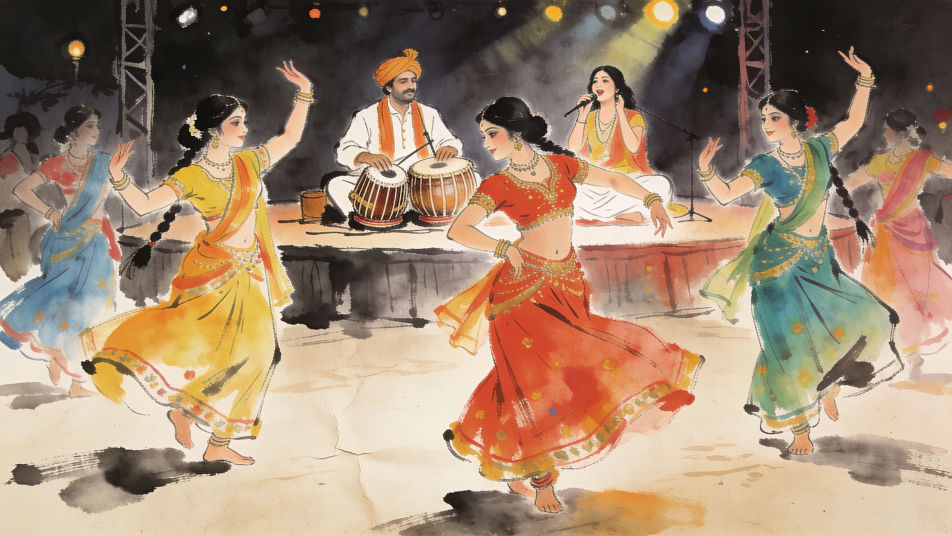 Musicians on the stage