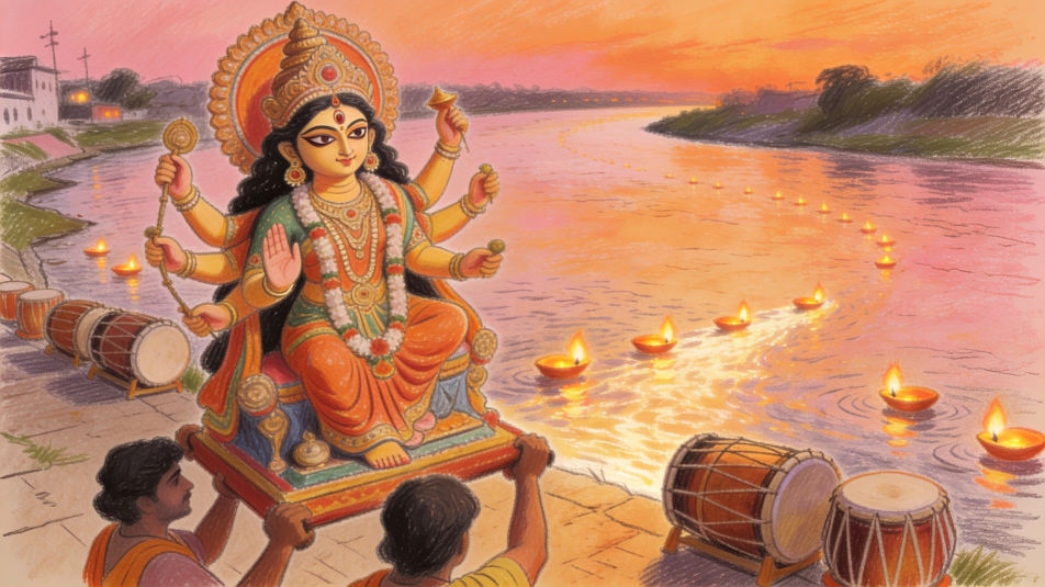 Immersion at the riverbank
