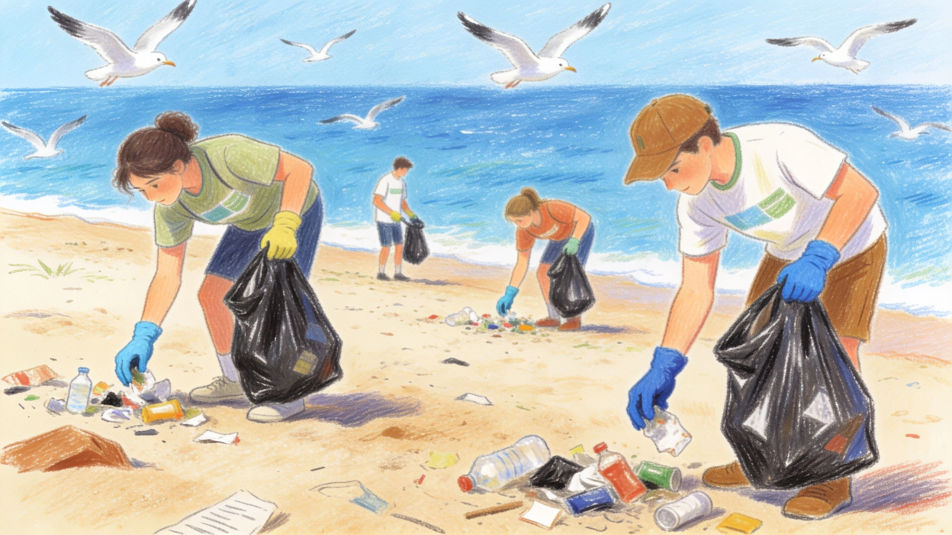 Beach clean up