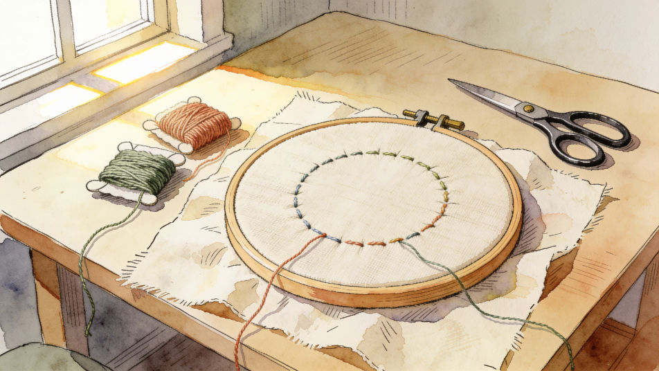 Embroidery worktable