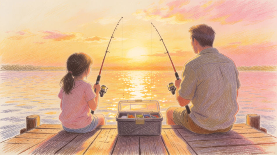 Fishing at the lake