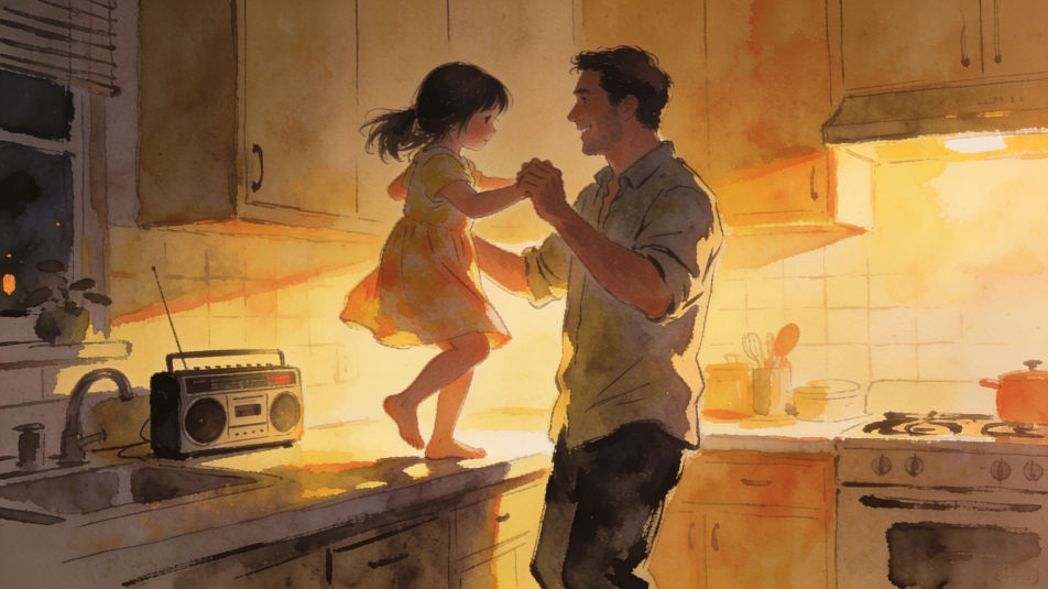 Dancing in the kitchen