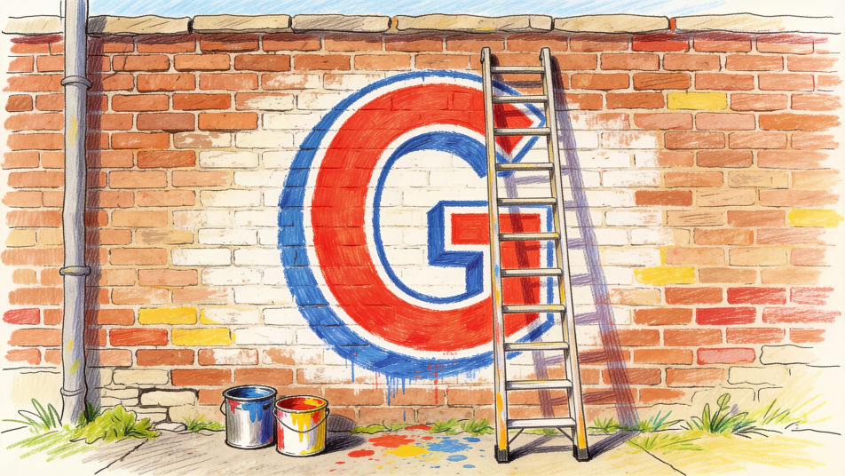 Wall mural letter G