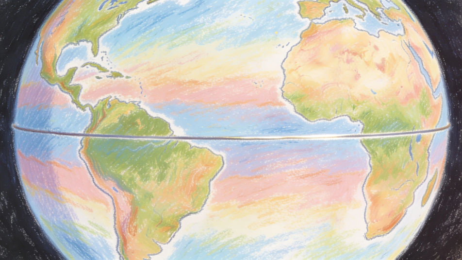 Climate zones on the globe