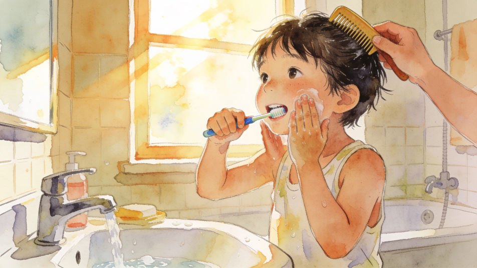 Morning hygiene routine