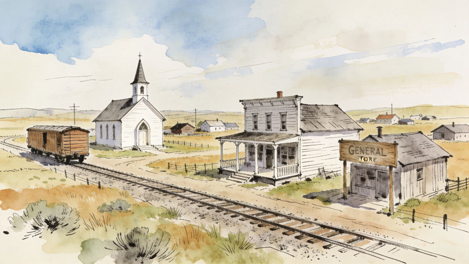 Homestead town growing