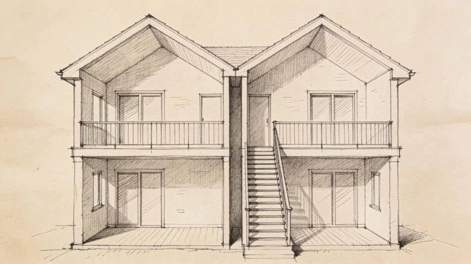 Two story house plan
