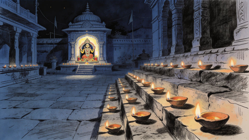 Diwali night devotion