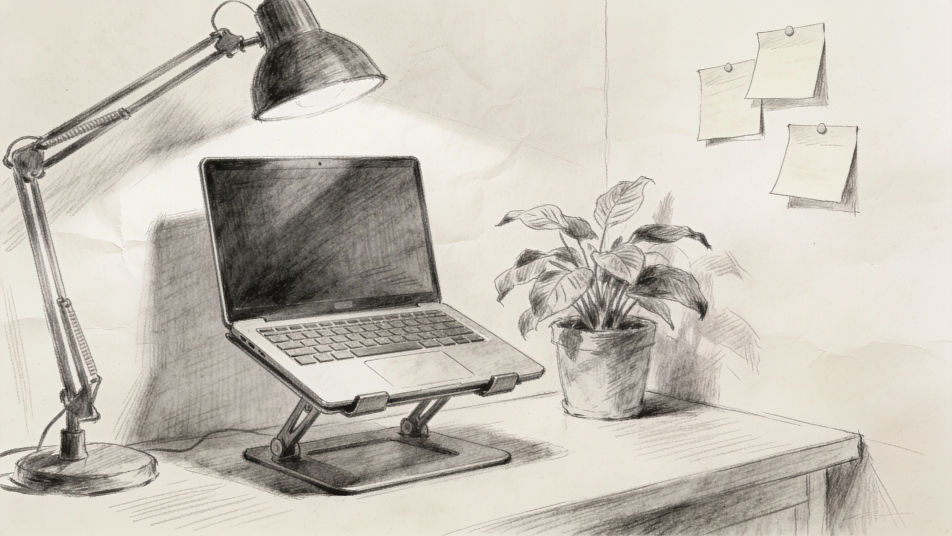 Home office corner