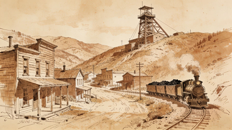 Historic mining town