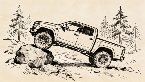 Lifted truck drawing maker