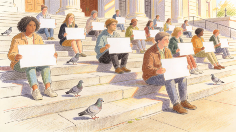 Sit in on the steps