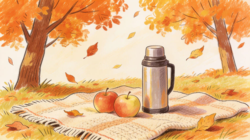 Autumn picnic in the park