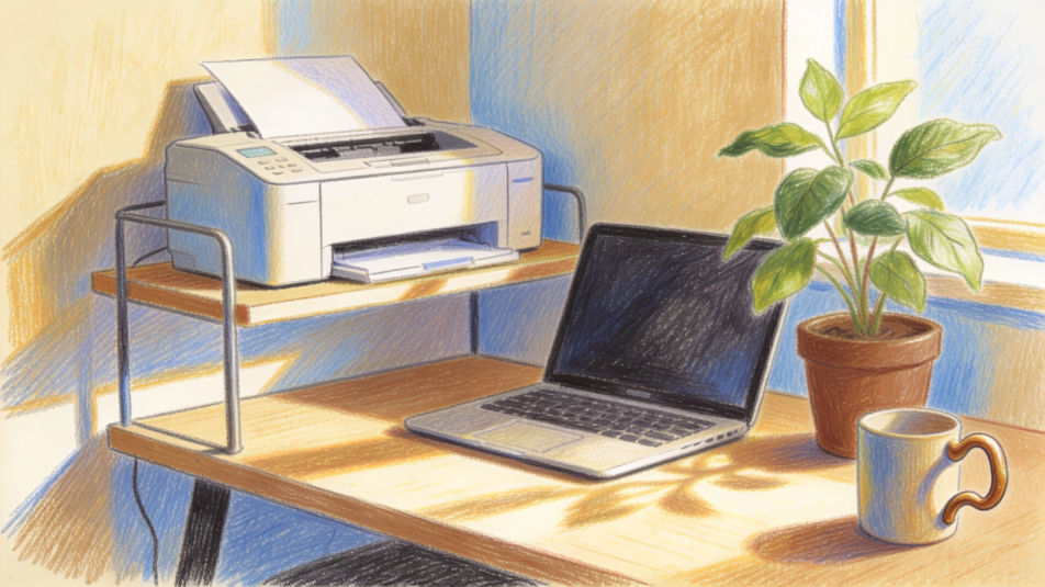 Home office corner