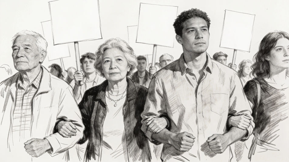 Peaceful march for equality