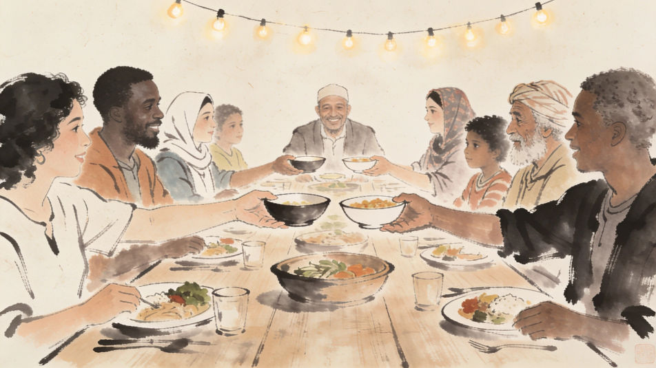 Shared meal together