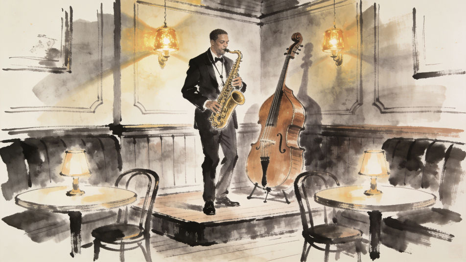 Jazz club corner