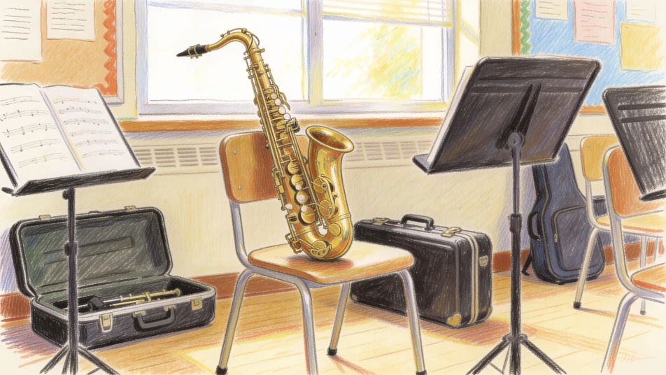 Band room shelf