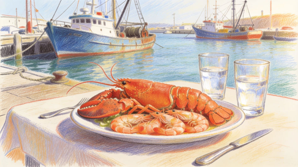 Harbor seafood dinner