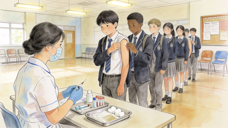 School vaccination day
