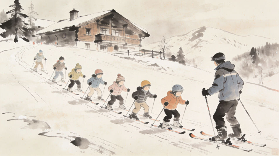 Beginner slope lesson