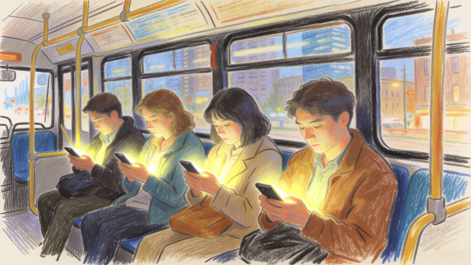 Bus full of screens