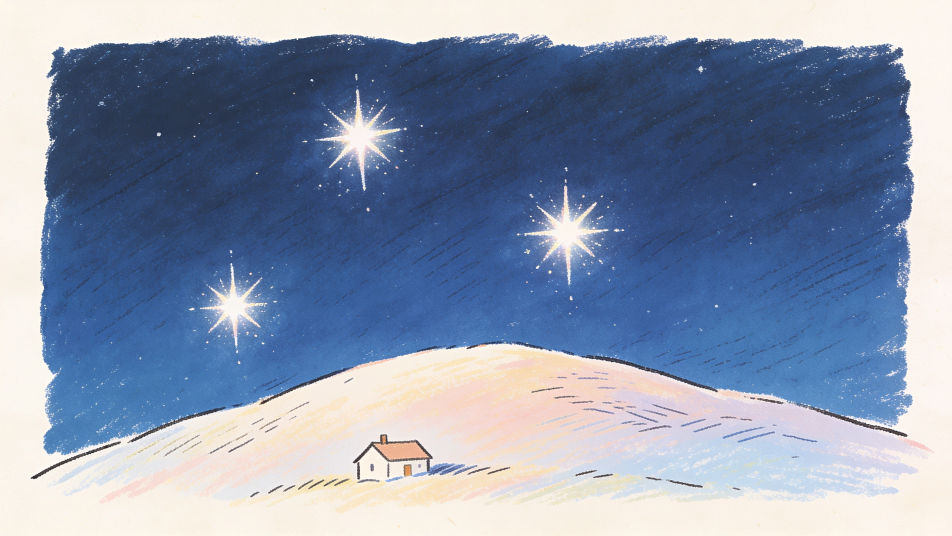 Sparkles in a night sky