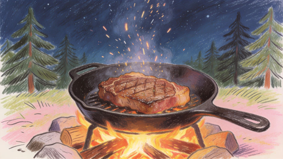 Campfire steak skillet