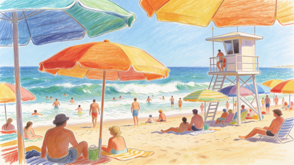 Summer day at the beach
