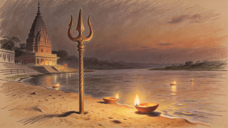 Trishul by the river