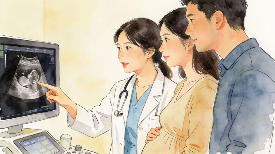 Pregnancy scan exam room