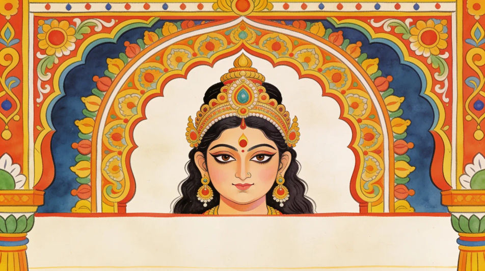 Navratri greeting layout