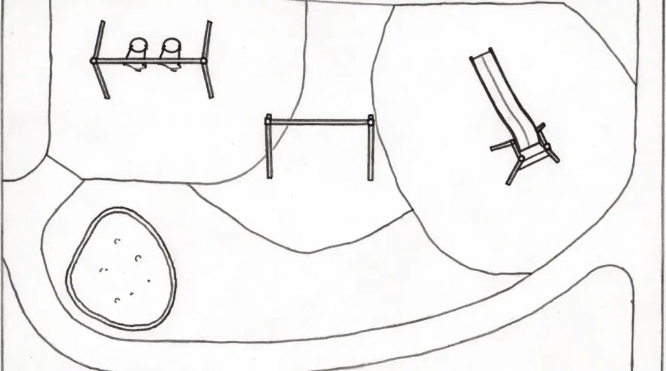 Top-down playground layout