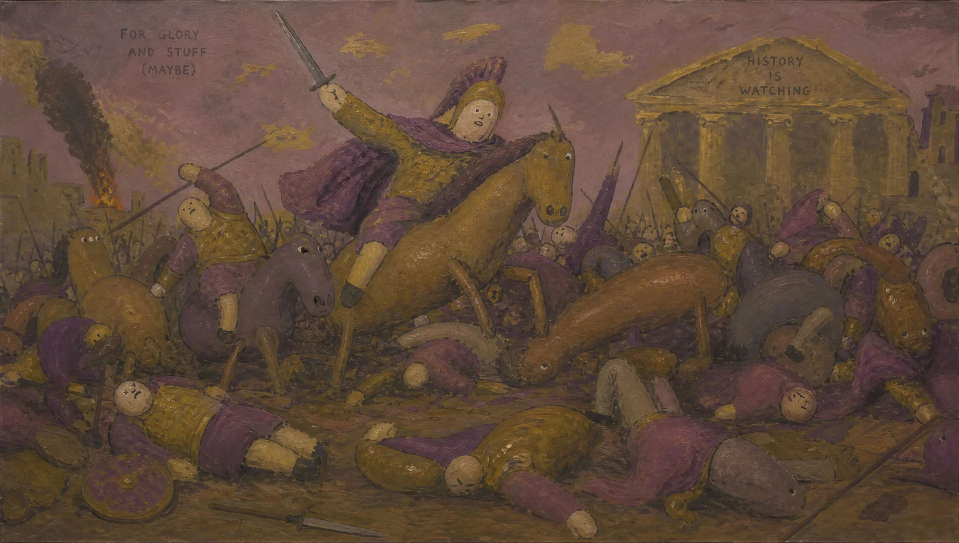 Mock-heroic battle