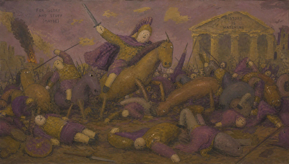Mock-heroic battle