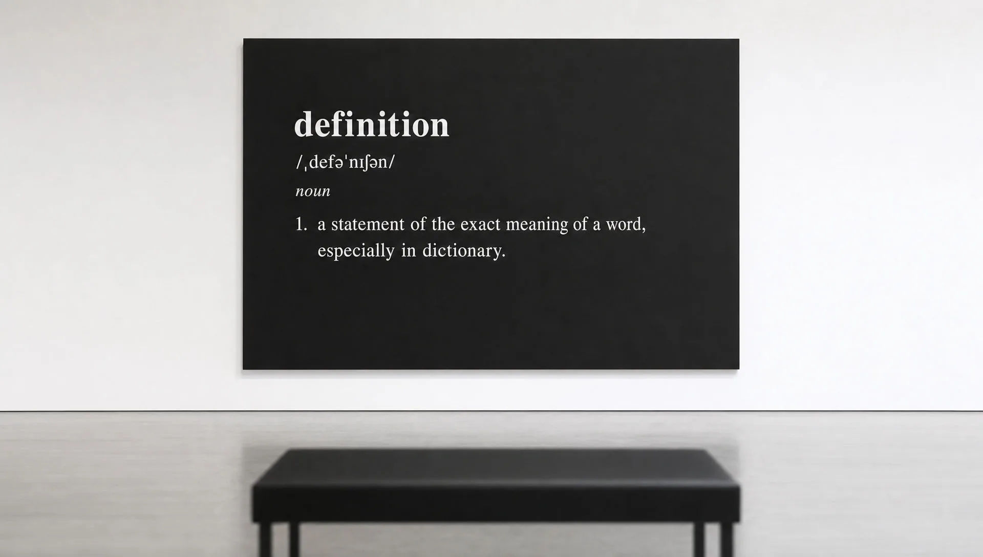 Dictionary-definition panel install