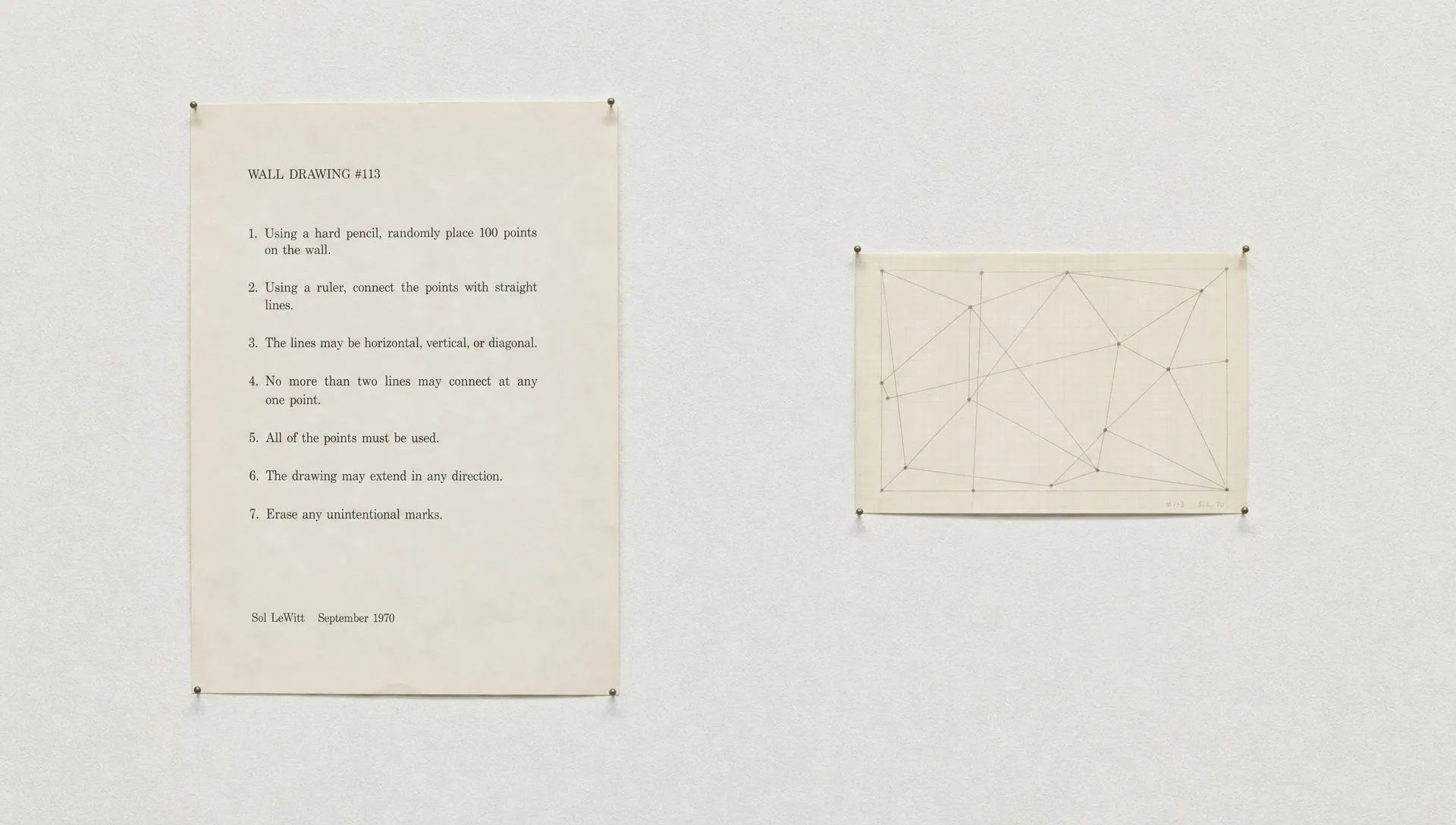 Instruction-and-diagram wall