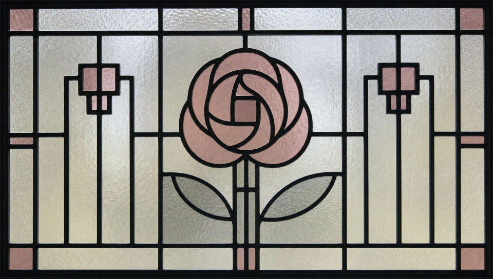 Leaded rose window