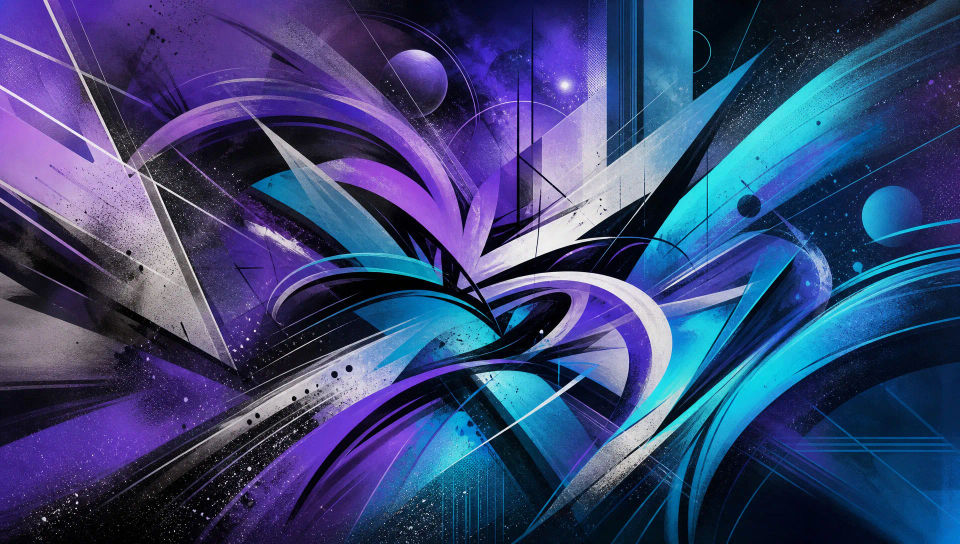 Calligraphic abstraction in motion