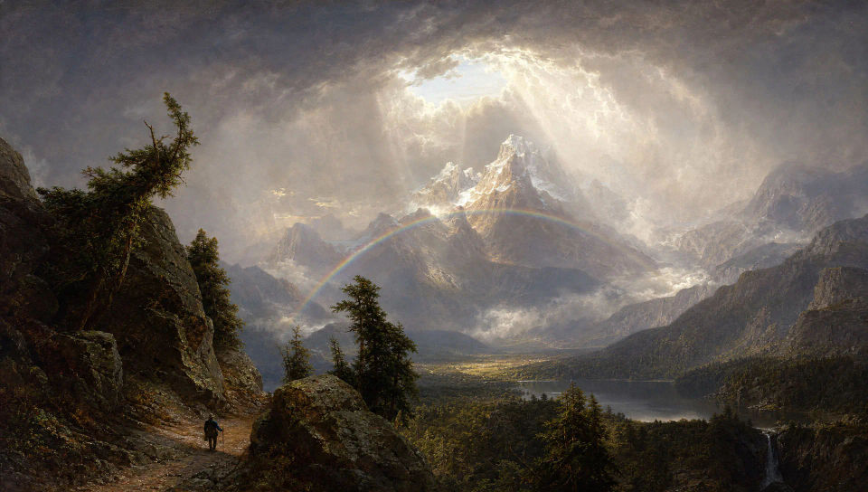 Mountain pass after the storm
