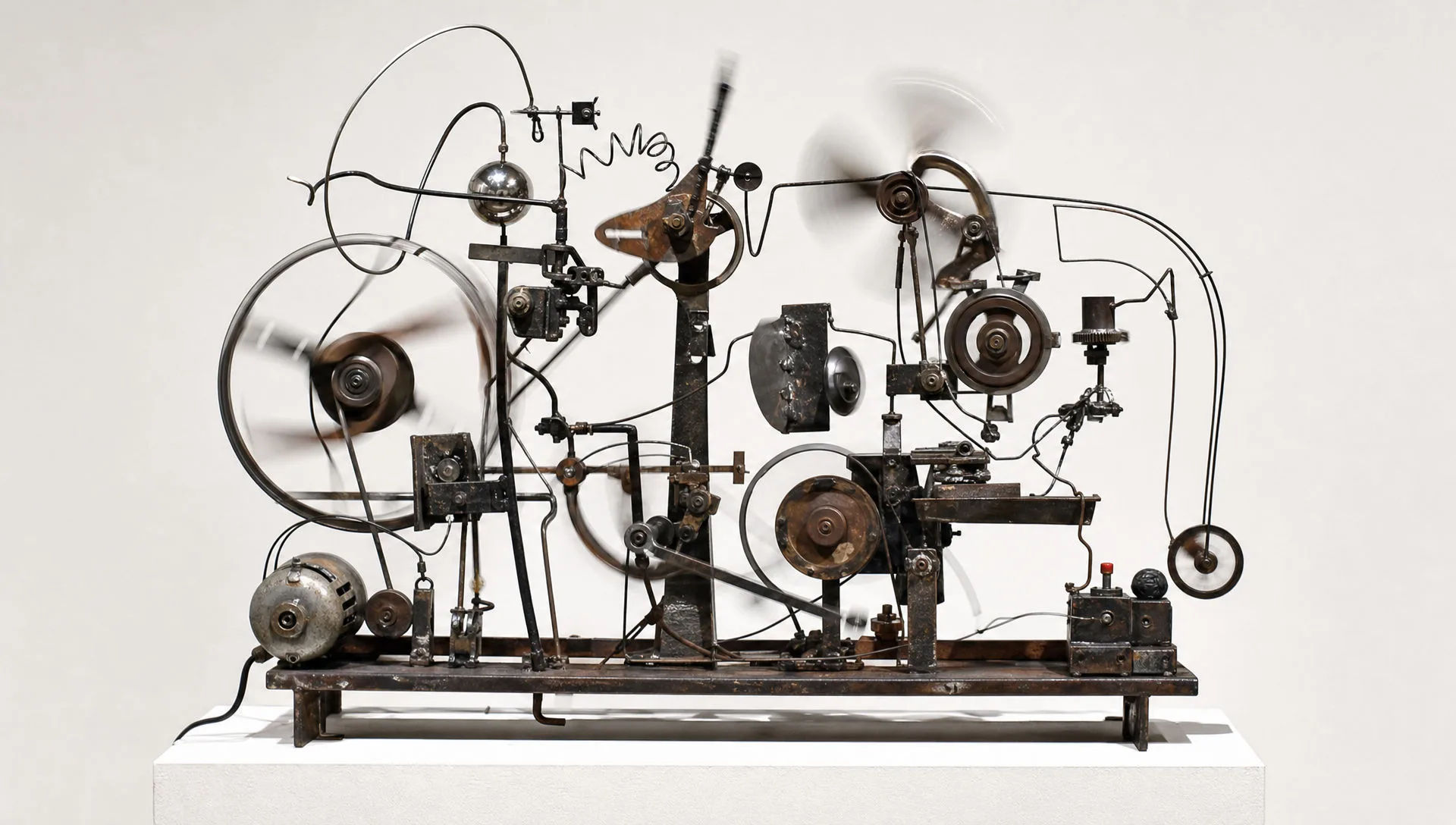 Mechanical contraption in motion