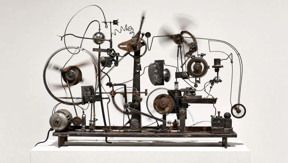 Mechanical contraption in motion