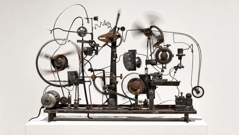 Mechanical contraption in motion