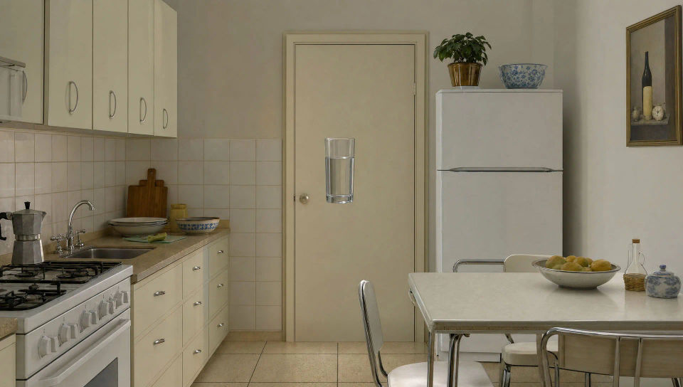 Empty afternoon kitchen