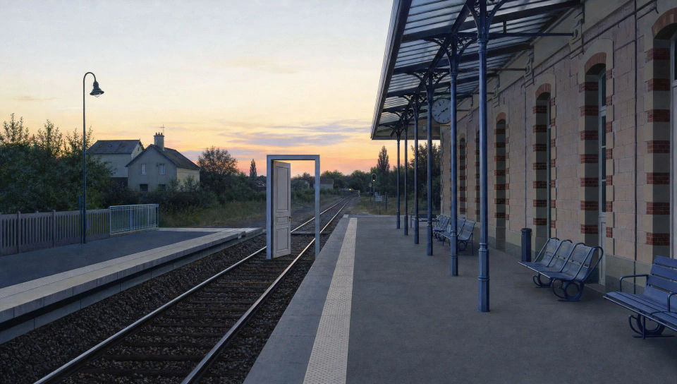 Provincial railway platform